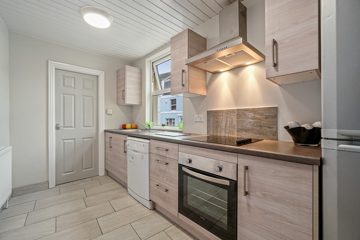 Kitchen in our 7-bedroom shared student property on Furzehill Road, Plymouth