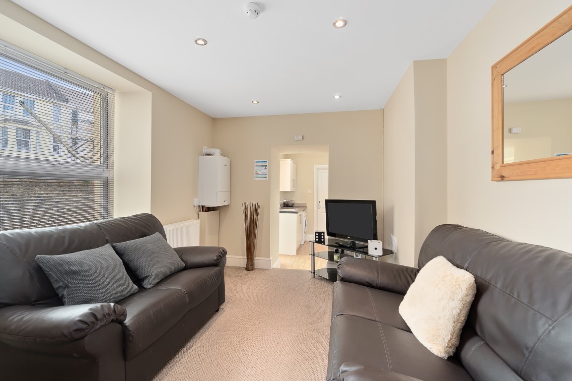 Dining and Living area of a 3 bedroom student flat at The Hoe, Plymouth