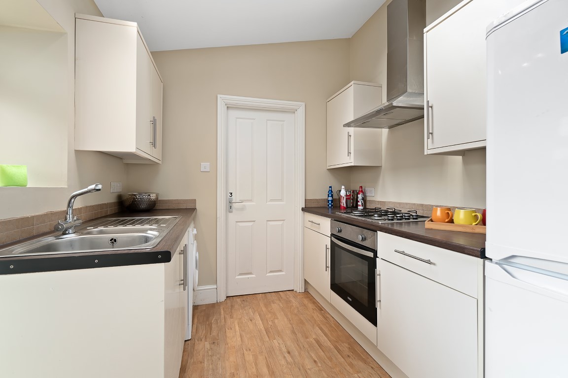 Kitchen of a 3 bedroom student flat at The Hoe, Plymouth