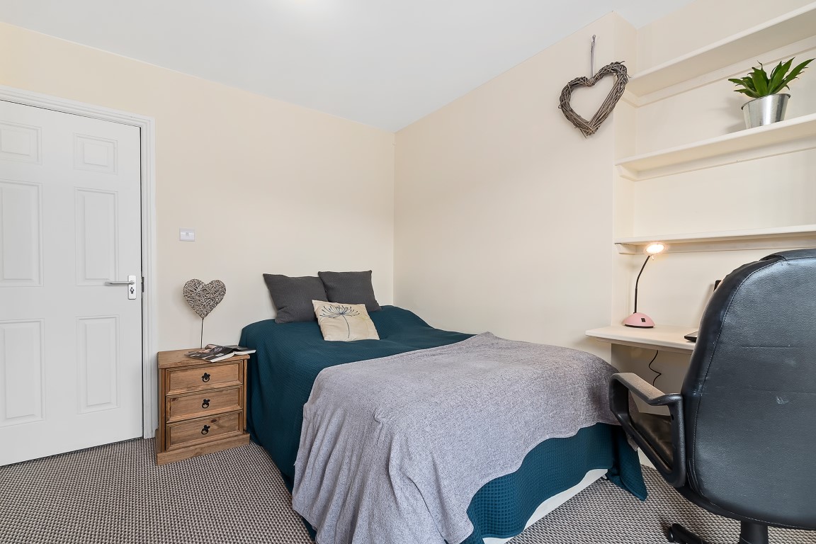 Bedroom of our 6-bedroom shared student property on Bedford Terrace, Plymouth