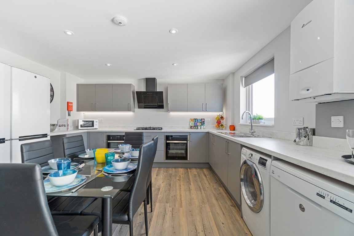 Kitchen at our 6 bedroom shared student accommodation on Bedford Terrace Plymouth