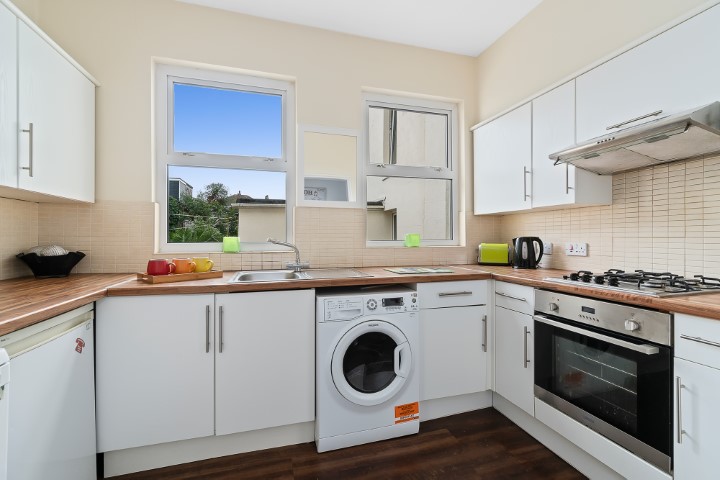 Kitchen in a four bedroom shared student flat, Bedford Terrace, North Hill, Plymouth