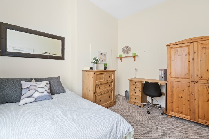 Bedroom in a four bedroom shared student flat, Bedford Terrace, North Hill, Plymouth